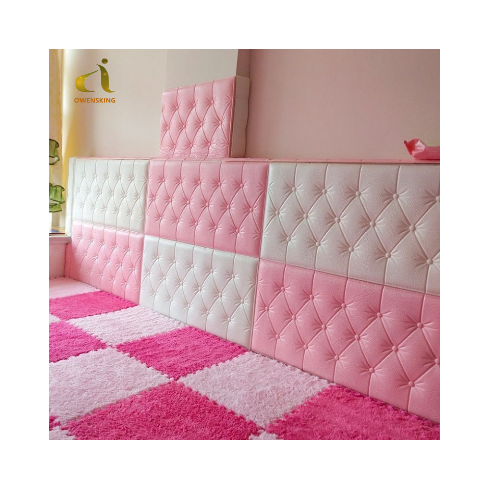 لوحة جدارية ثلاثية الأبعاد بالجملة، ديكور منزلي ناعم، ملصق جداري من الفوم PVC PET XPE، ورق حائط ذاتي اللصق